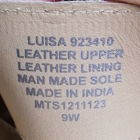 Lane Bryant Womens Luisa Slingback Sandal‎ Tan Leather Buckle Flat Heel 9W - Picture 10 of 10